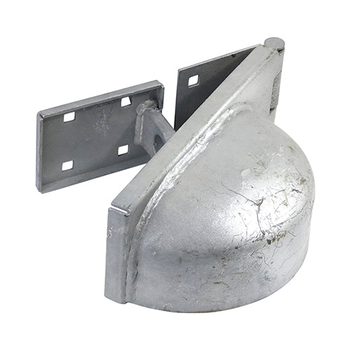 This is an image showing TIMCO Padlock Protection Bar - Heavy Duty - Left - Hot Dipped Galvanised - 7 1/2" - 1 Each TIMbag available from T.H Wiggans Ironmongery in Kendal, quick delivery at discounted prices.