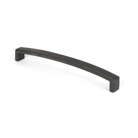 This is an image showing From The Anvil - Beeswax 9" Ribbed Pull Handle available from T.H Wiggans Architectural Ironmongery in Kendal, quick delivery and discounted prices