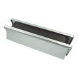 This is an image showing TIMCO Intumescent Letterbox - Satin Anodised Aluminium - Silver Frame - 272 x 70 - 1 Each Box available from T.H Wiggans Ironmongery in Kendal, quick delivery at discounted prices.