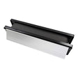 This is an image showing TIMCO Intumescent Letterbox - Satin Anodised Aluminium - Black Frame - 272 x 70 - 1 Each Box available from T.H Wiggans Ironmongery in Kendal, quick delivery at discounted prices.
