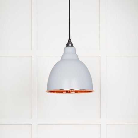 This is an image showing From The Anvil - Hammered Copper Brindley Pendant in Birch available from T.H Wiggans Architectural Ironmongery in Kendal, quick delivery and discounted prices