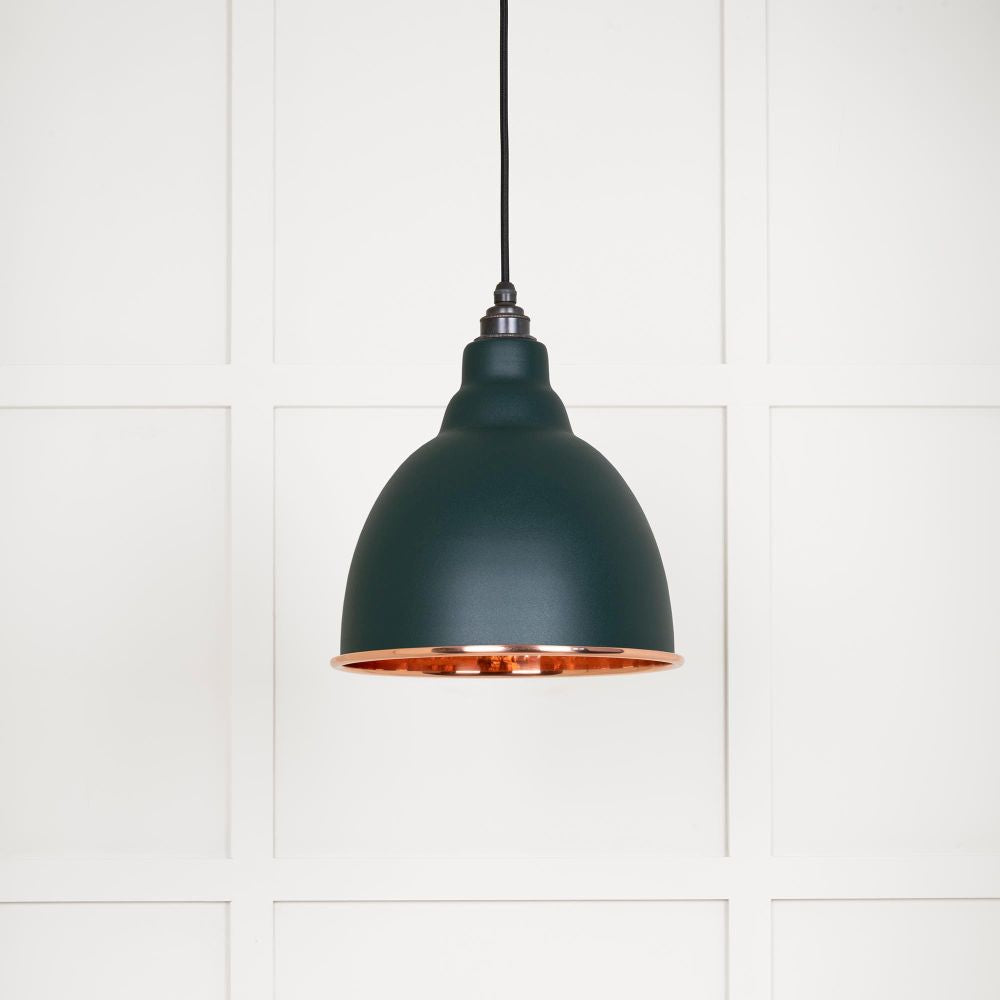 This is an image showing From The Anvil - Hammered Copper Brindley Pendant in Dingle available from T.H Wiggans Architectural Ironmongery in Kendal, quick delivery and discounted prices