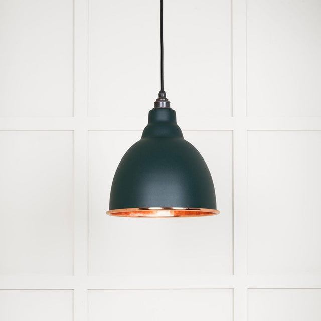 This is an image showing From The Anvil - Hammered Copper Brindley Pendant in Dingle available from T.H Wiggans Architectural Ironmongery in Kendal, quick delivery and discounted prices