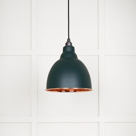 This is an image showing From The Anvil - Smooth Copper Brindley Pendant in Dingle available from T.H Wiggans Architectural Ironmongery in Kendal, quick delivery and discounted prices