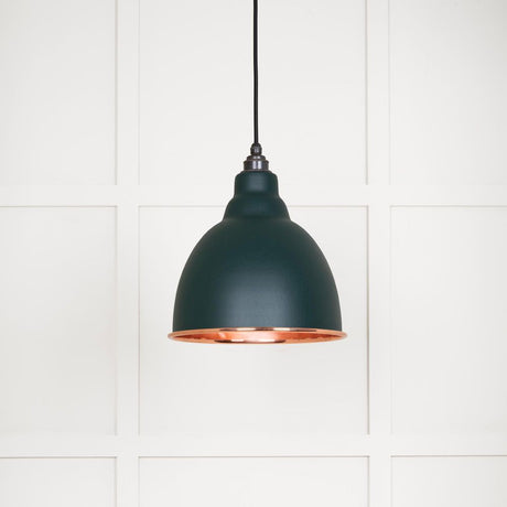 This is an image showing From The Anvil - Smooth Copper Brindley Pendant in Dingle available from T.H Wiggans Architectural Ironmongery in Kendal, quick delivery and discounted prices