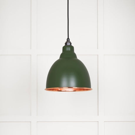 This is an image showing From The Anvil - Smooth Copper Brindley Pendant in Heath available from T.H Wiggans Architectural Ironmongery in Kendal, quick delivery and discounted prices