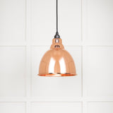 This is an image showing From The Anvil - Hammered Copper Brindley Pendant available from T.H Wiggans Architectural Ironmongery in Kendal, quick delivery and discounted prices