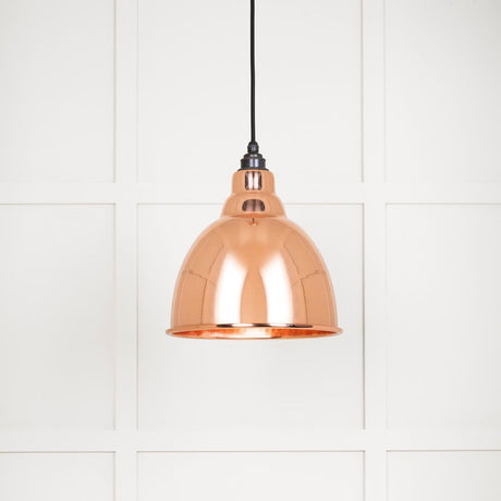 This is an image showing From The Anvil - Hammered Copper Brindley Pendant available from T.H Wiggans Architectural Ironmongery in Kendal, quick delivery and discounted prices
