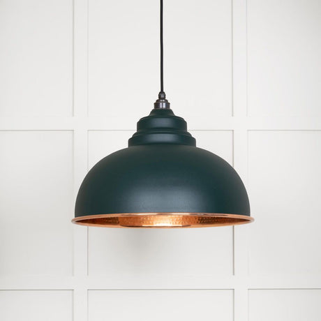 This is an image showing From The Anvil - Hammered Copper Harborne Pendant in Dingle available from T.H Wiggans Architectural Ironmongery in Kendal, quick delivery and discounted prices