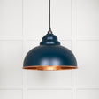 This is an image showing From The Anvil - Hammered Copper Harborne Pendant in Dusk available from T.H Wiggans Architectural Ironmongery in Kendal, quick delivery and discounted prices