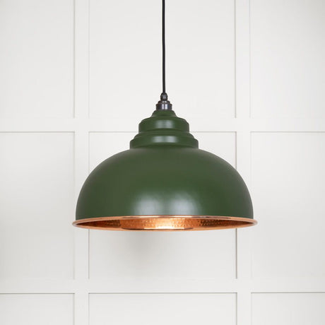 This is an image showing From The Anvil - Hammered Copper Harborne Pendant in Heath available from T.H Wiggans Architectural Ironmongery in Kendal, quick delivery and discounted prices