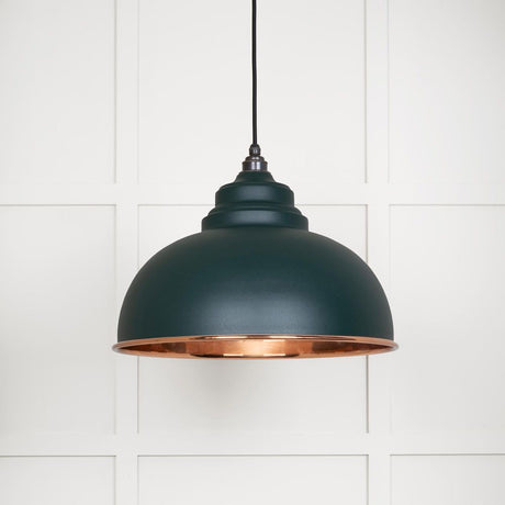 This is an image showing From The Anvil - Smooth Copper Harborne Pendant in Dingle available from T.H Wiggans Architectural Ironmongery in Kendal, quick delivery and discounted prices