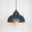 This is an image showing From The Anvil - Hammered Copper Harborne Pendant in Soot available from T.H Wiggans Architectural Ironmongery in Kendal, quick delivery and discounted prices