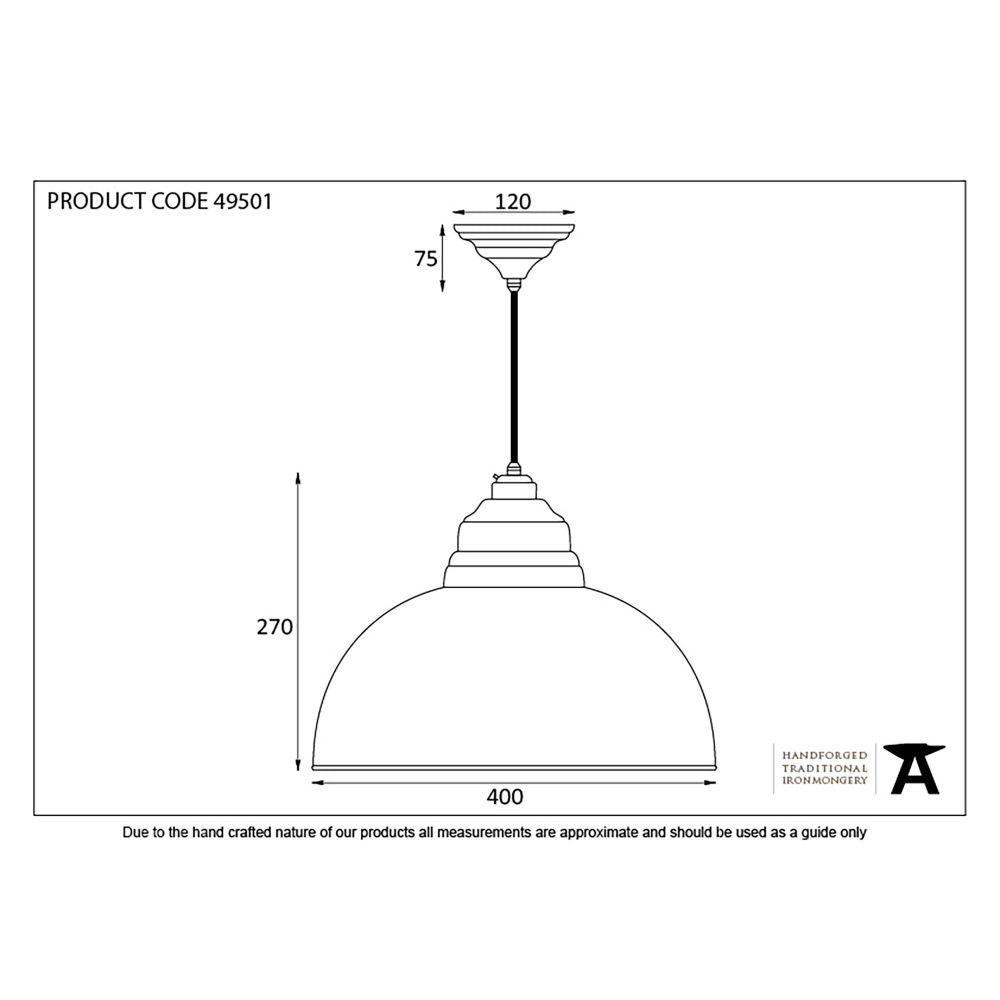 This is an image showing From The Anvil - Hammered Copper Harborne Pendant available from T.H Wiggans Architectural Ironmongery in Kendal, quick delivery and discounted prices