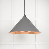 This is an image showing From The Anvil - Hammered Copper Hockley Pendant in Bluff available from T.H Wiggans Architectural Ironmongery in Kendal, quick delivery and discounted prices