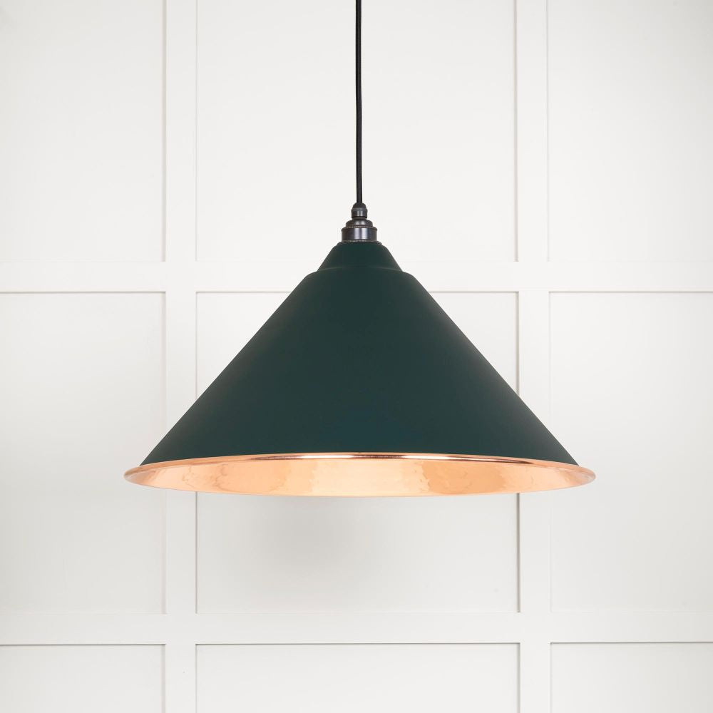 This is an image showing From The Anvil - Hammered Copper Hockley Pendant in Dingle available from T.H Wiggans Architectural Ironmongery in Kendal, quick delivery and discounted prices