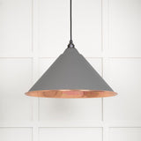 This is an image showing From The Anvil - Smooth Copper Hockley Pendant in Bluff available from T.H Wiggans Architectural Ironmongery in Kendal, quick delivery and discounted prices