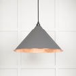 This is an image showing From The Anvil - Smooth Copper Hockley Pendant in Bluff available from T.H Wiggans Architectural Ironmongery in Kendal, quick delivery and discounted prices