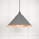 This is an image showing From The Anvil - Smooth Copper Hockley Pendant in Bluff available from T.H Wiggans Architectural Ironmongery in Kendal, quick delivery and discounted prices