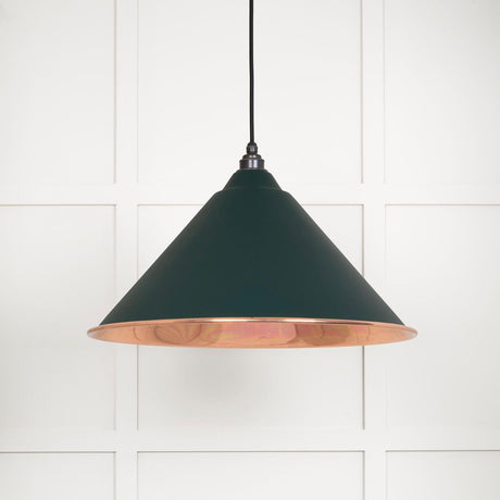 This is an image showing From The Anvil - Smooth Copper Hockley Pendant in Dingle available from T.H Wiggans Architectural Ironmongery in Kendal, quick delivery and discounted prices