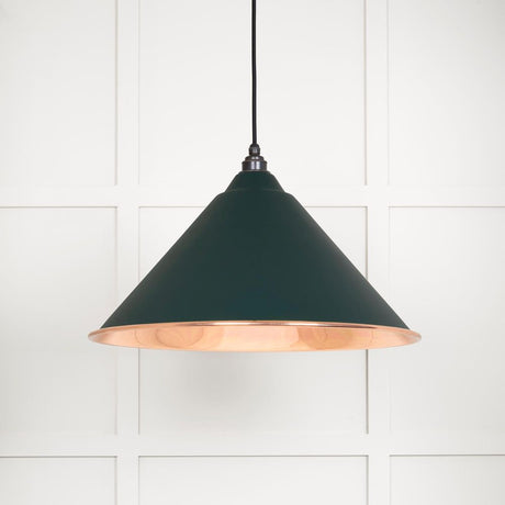 This is an image showing From The Anvil - Smooth Copper Hockley Pendant in Dingle available from T.H Wiggans Architectural Ironmongery in Kendal, quick delivery and discounted prices