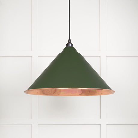 This is an image showing From The Anvil - Smooth Copper Hockley Pendant in Heath available from T.H Wiggans Architectural Ironmongery in Kendal, quick delivery and discounted prices