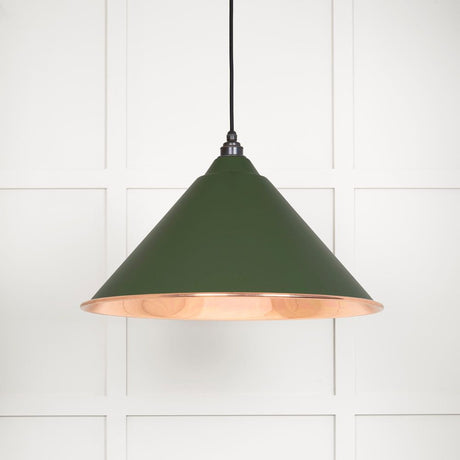 This is an image showing From The Anvil - Smooth Copper Hockley Pendant in Heath available from T.H Wiggans Architectural Ironmongery in Kendal, quick delivery and discounted prices