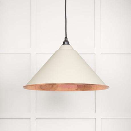 This is an image showing From The Anvil - Smooth Copper Hockley Pendant in Teasel available from T.H Wiggans Architectural Ironmongery in Kendal, quick delivery and discounted prices