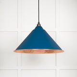 This is an image showing From The Anvil - Smooth Copper Hockley Pendant in Upstream available from T.H Wiggans Architectural Ironmongery in Kendal, quick delivery and discounted prices