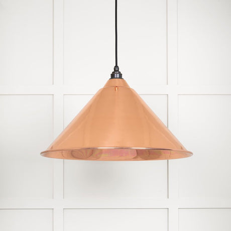 This is an image showing From The Anvil - Smooth Copper Hockley Pendant available from T.H Wiggans Architectural Ironmongery in Kendal, quick delivery and discounted prices