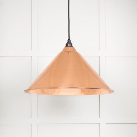 This is an image showing From The Anvil - Smooth Copper Hockley Pendant available from T.H Wiggans Architectural Ironmongery in Kendal, quick delivery and discounted prices