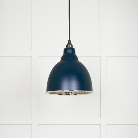 This is an image showing From The Anvil - Smooth Nickel Brindley Pendant in Dusk available from T.H Wiggans Architectural Ironmongery in Kendal, quick delivery and discounted prices