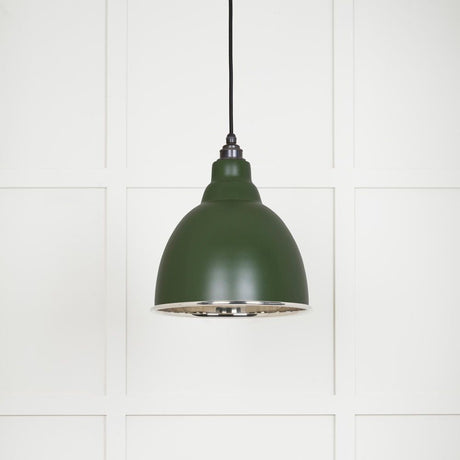 This is an image showing From The Anvil - Smooth Nickel Brindley Pendant in Heath available from T.H Wiggans Architectural Ironmongery in Kendal, quick delivery and discounted prices