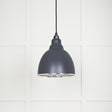 This is an image showing From The Anvil - Smooth Nickel Brindley Pendant in Slate available from T.H Wiggans Architectural Ironmongery in Kendal, quick delivery and discounted prices