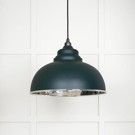 This is an image showing From The Anvil - Smooth Nickel Harborne Pendant in Dingle available from T.H Wiggans Architectural Ironmongery in Kendal, quick delivery and discounted prices