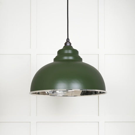 This is an image showing From The Anvil - Smooth Nickel Harborne Pendant in Heath available from T.H Wiggans Architectural Ironmongery in Kendal, quick delivery and discounted prices