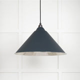 This is an image showing From The Anvil - Smooth Nickel Hockley Pendant in Soot available from T.H Wiggans Architectural Ironmongery in Kendal, quick delivery and discounted prices