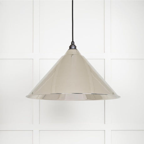 This is an image showing From The Anvil - Smooth Nickel Hockley Pendant available from T.H Wiggans Architectural Ironmongery in Kendal, quick delivery and discounted prices