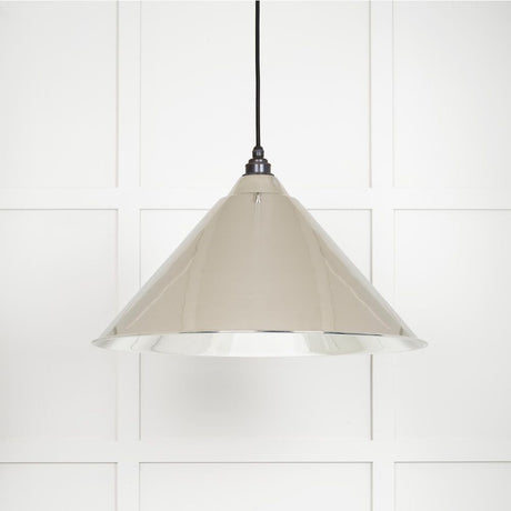 This is an image showing From The Anvil - Smooth Nickel Hockley Pendant available from T.H Wiggans Architectural Ironmongery in Kendal, quick delivery and discounted prices