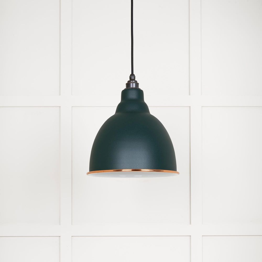 This is an image showing From The Anvil - White Gloss Brindley Pendant in Dingle available from T.H Wiggans Architectural Ironmongery in Kendal, quick delivery and discounted prices