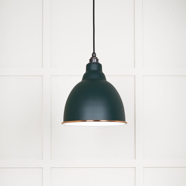 This is an image showing From The Anvil - White Gloss Brindley Pendant in Dingle available from T.H Wiggans Architectural Ironmongery in Kendal, quick delivery and discounted prices