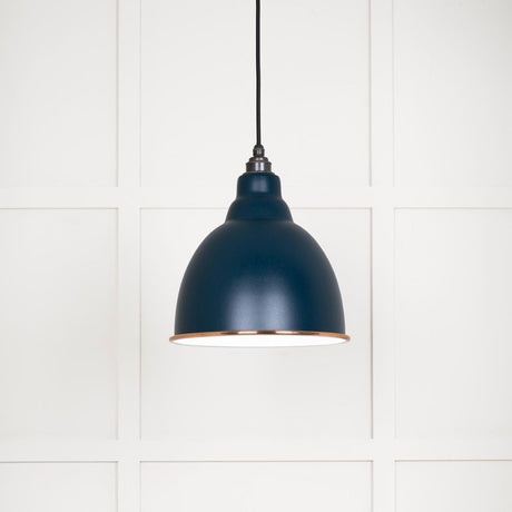 This is an image showing From The Anvil - White Gloss Brindley Pendant in Dusk available from T.H Wiggans Architectural Ironmongery in Kendal, quick delivery and discounted prices