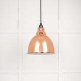 This is an image showing From The Anvil - White Gloss Brindley Pendant in Copper available from T.H Wiggans Architectural Ironmongery in Kendal, quick delivery and discounted prices