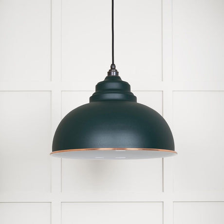 This is an image showing From The Anvil - White Gloss Harborne Pendant in Dingle available from T.H Wiggans Architectural Ironmongery in Kendal, quick delivery and discounted prices