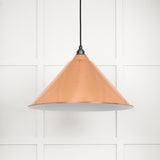 This is an image showing From The Anvil - White Gloss Hockley Pendant in Copper available from T.H Wiggans Architectural Ironmongery in Kendal, quick delivery and discounted prices