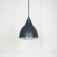 This is an image showing From The Anvil - Hammered Nickel Brindley Pendant in Soot available from T.H Wiggans Architectural Ironmongery in Kendal, quick delivery and discounted prices