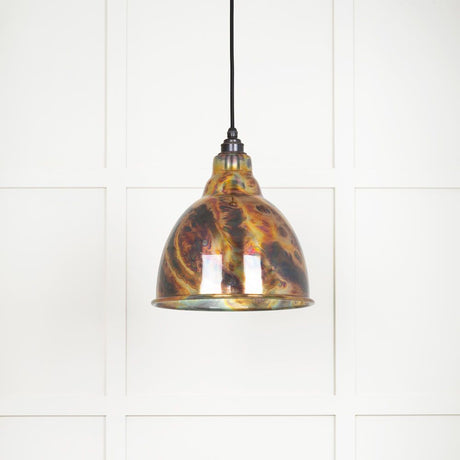 This is an image showing From The Anvil - Burnished Brindley Pendant available from T.H Wiggans Architectural Ironmongery in Kendal, quick delivery and discounted prices