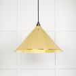 This is an image showing From The Anvil - Hammered Brass Hockley Pendant available from T.H Wiggans Architectural Ironmongery in Kendal, quick delivery and discounted prices