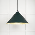 This is an image showing From The Anvil - Smooth Brass Hockley Pendant in Dingle available from T.H Wiggans Architectural Ironmongery in Kendal, quick delivery and discounted prices