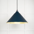 This is an image showing From The Anvil - Smooth Brass Hockley Pendant in Dusk available from T.H Wiggans Architectural Ironmongery in Kendal, quick delivery and discounted prices